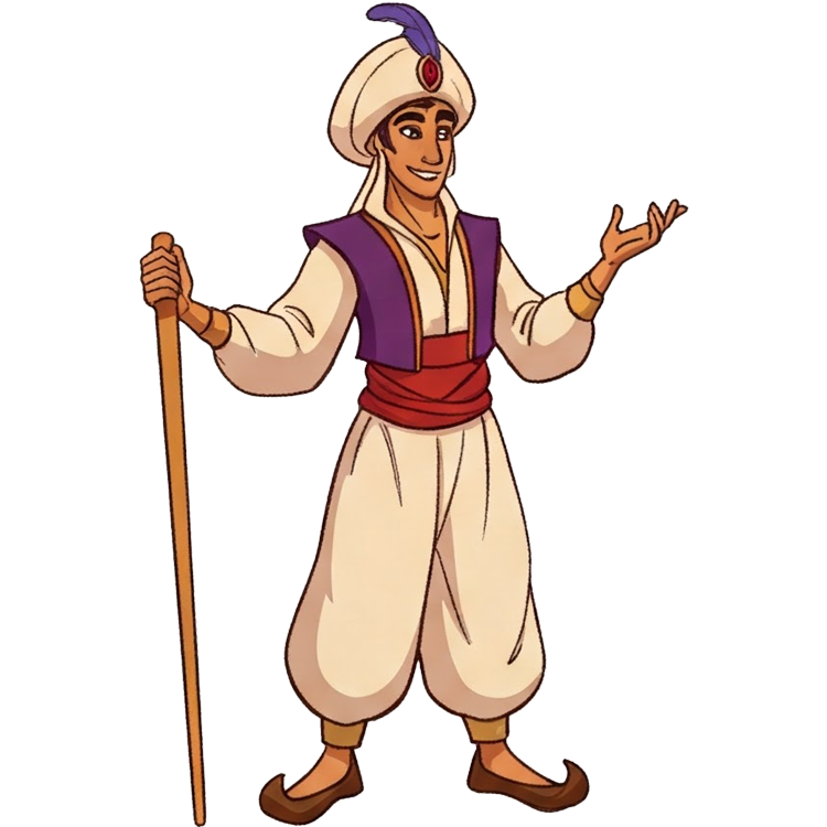 Aladdin แปลว่า อาละดินในนิยายอาหรับ