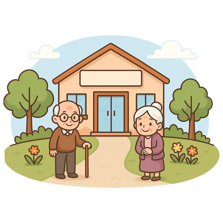 almshouse แปลว่า บ้านพักคนชรา