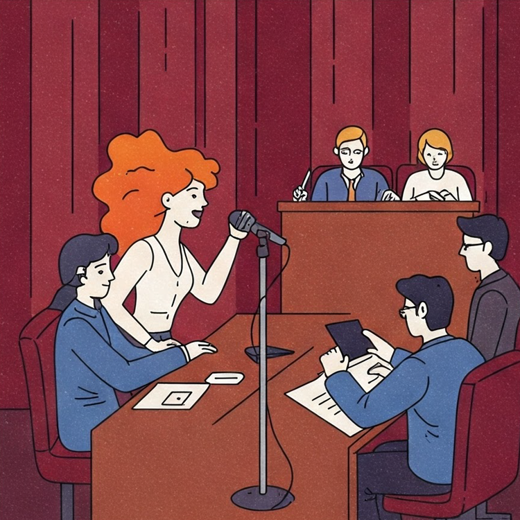 audition แปลว่า ทดสอบการแสดง