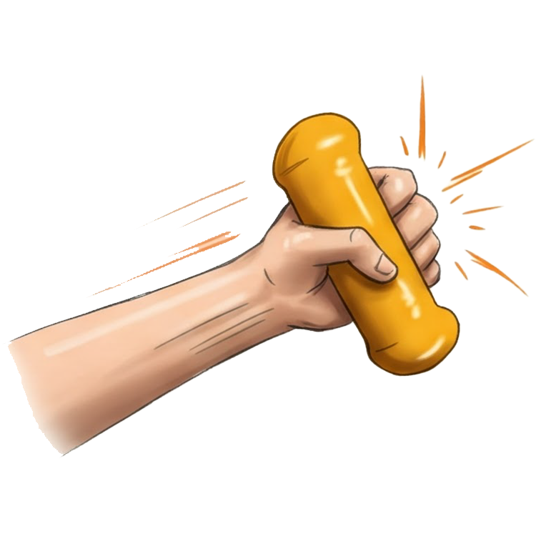 bang แปลว่า ตีอย่างแรง,ต่อสู้