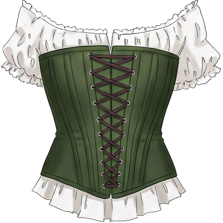 basque แปลว่า ชุดชั้นในยาวตั้งแต่อกถึงต้นขาและรัดเอวจนคอดกิ่ว