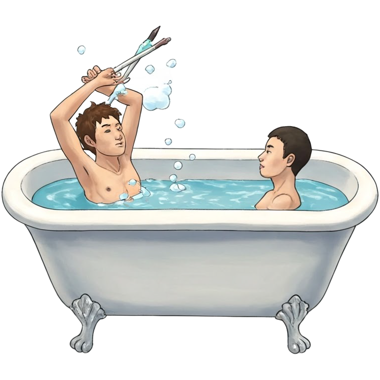 bathe แปลว่า อาบน้ำ