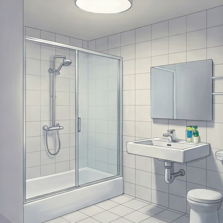 bathroom แปลว่า ห้องน้ำ