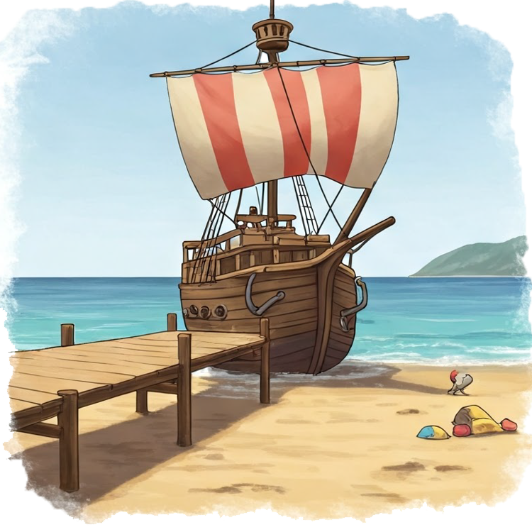 beach แปลว่า เทียบท่า