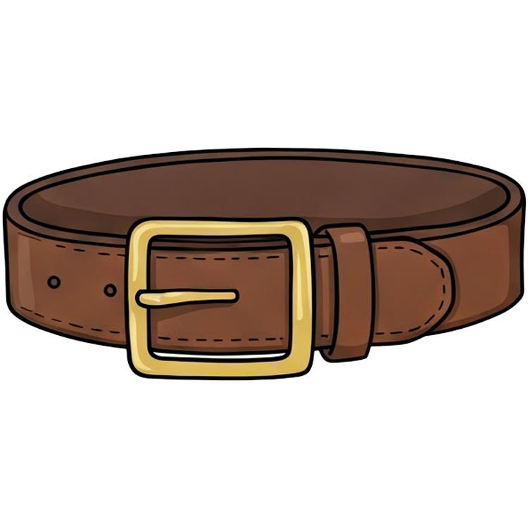 belt แปลว่า คาดเข็มขัด