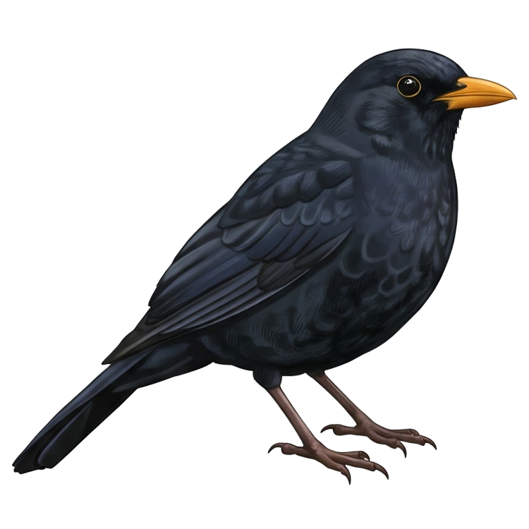 blackbird แปลว่า นกยุโรปสีดำ