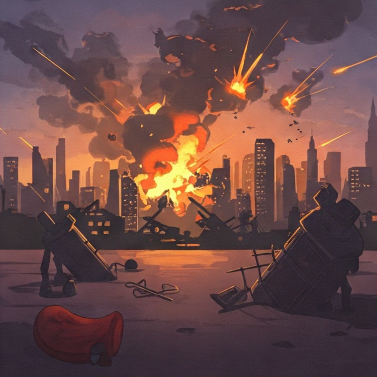 bombardment แปลว่า การโจมตีโดยการใช้ระเบิดหรือปืนที่มีอานุภาพร้ายแรง