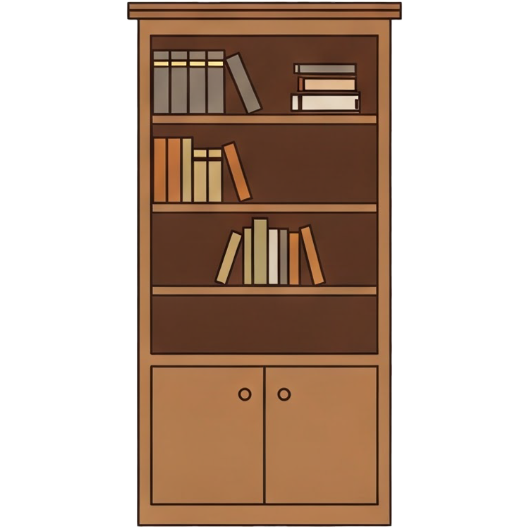 bookcase แปลว่า ตู้หนังสือ