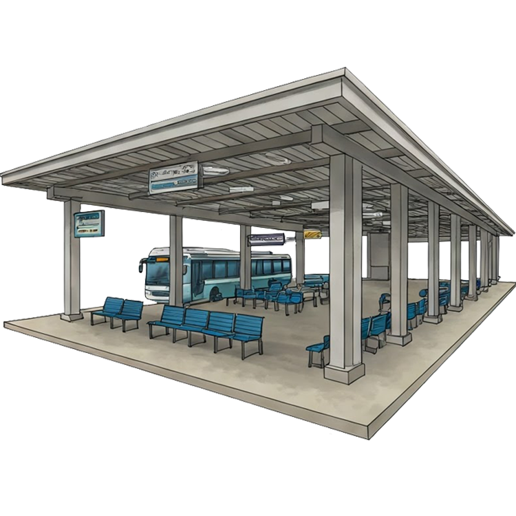 bus station แปลว่า สถานีรถโดยสาร