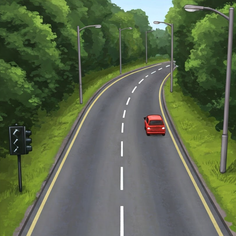 byway แปลว่า ถนนเล็กๆที่ไม่ค่อยมีรถแล่นผ่าน