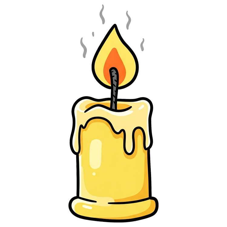 candle แปลว่า เทียนไข