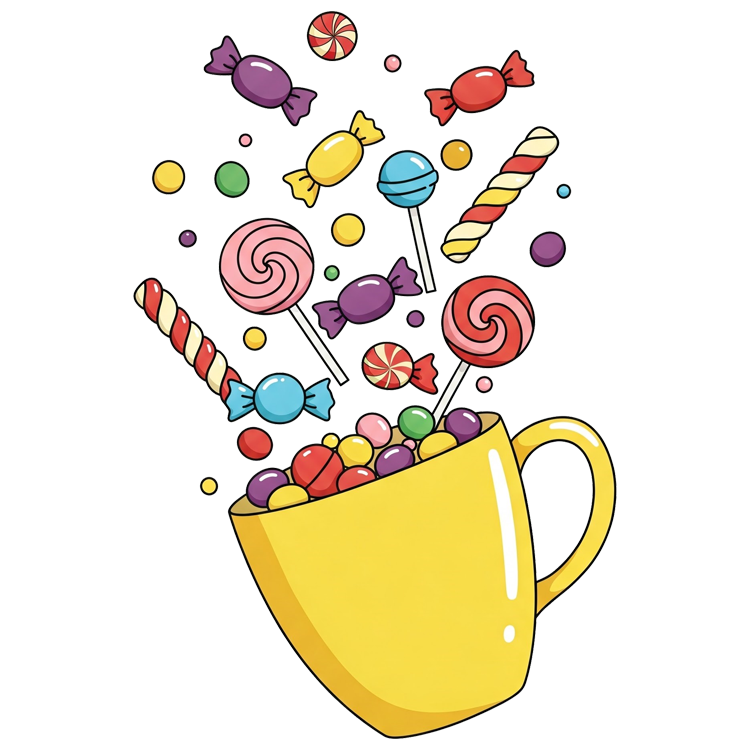 candy แปลว่า ลูกกวาด,ลูกอม