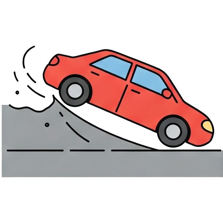 careen แปลว่า ทำให้เอียง