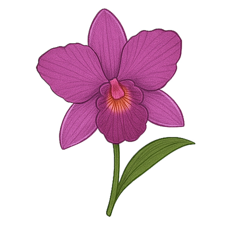 cattleya แปลว่า ดอกกล้วยไม้จำพวกคัทลียา