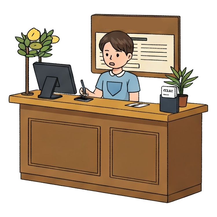 check in แปลว่า ลงทะเบียนเพื่อเข้าพัก