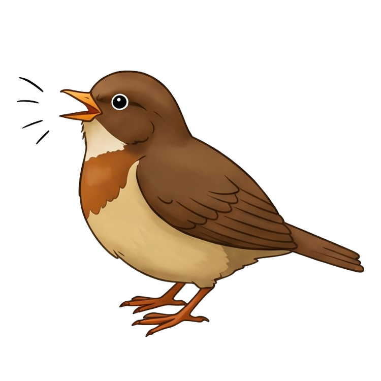 chirp แปลว่า เสียงร้อง(นกหรือแมลง)