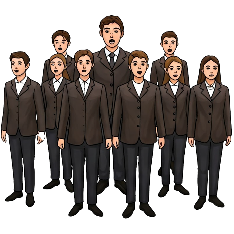 chorus แปลว่า คณะขับร้องหมู่