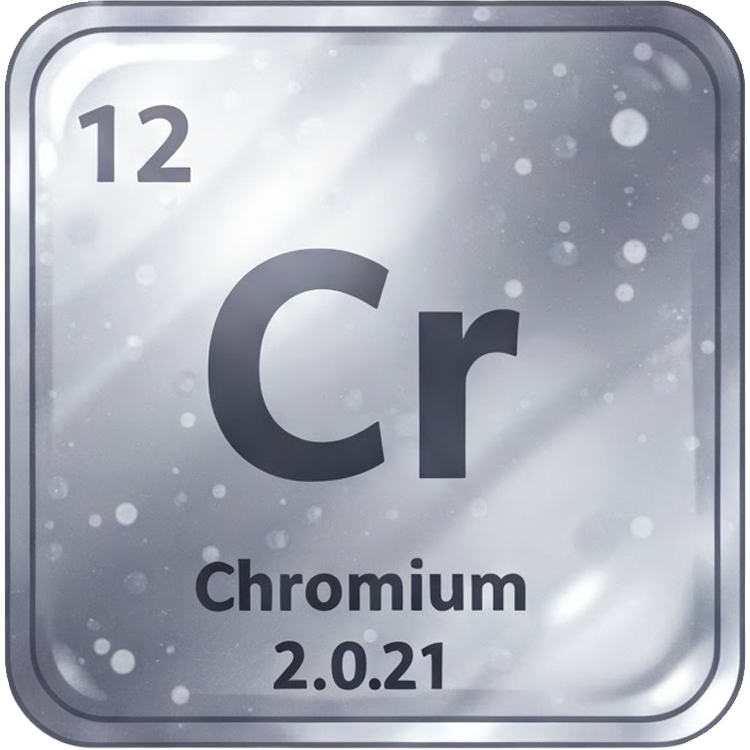 chromium แปลว่า โครเมียม (Cr)
