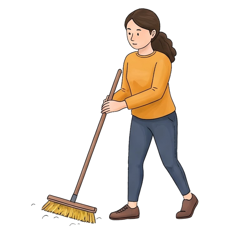 clean up แปลว่า ทำความสะอาดจนหมด