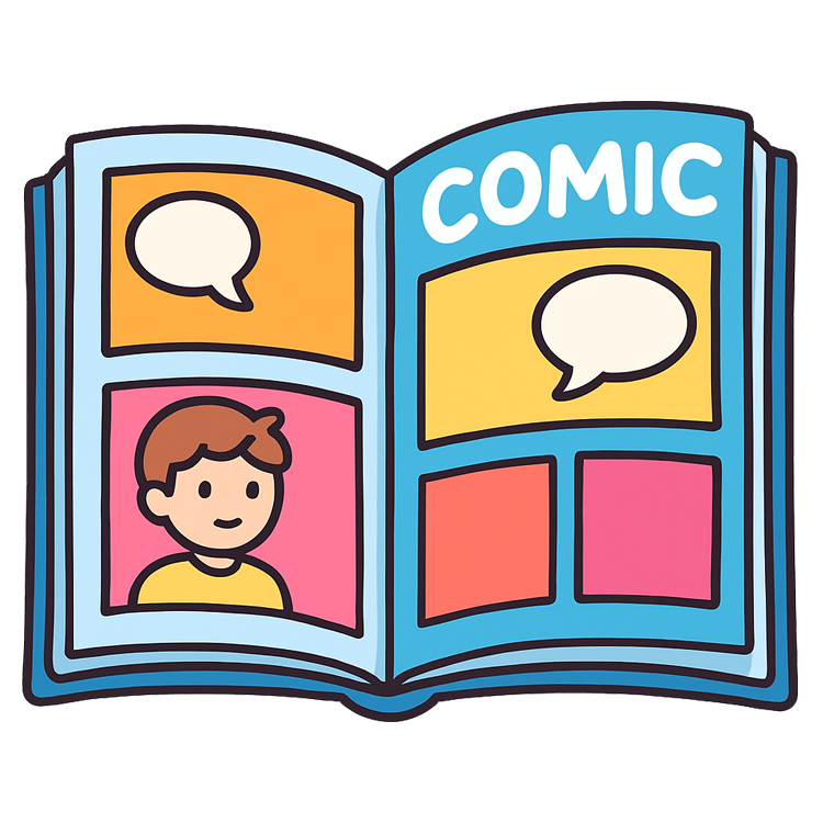comic แปลว่า หนังสือการ์ตูน
