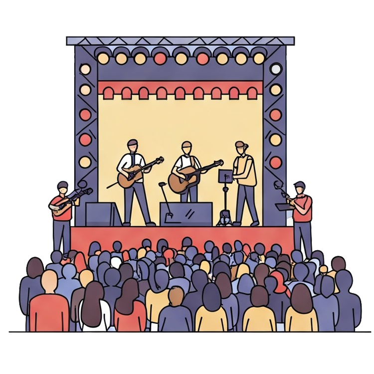 concert แปลว่า การแสดงดนตรี