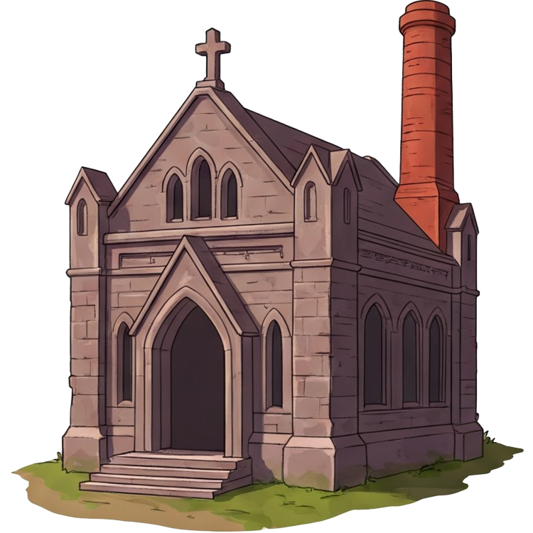 crematorium แปลว่า เมรุ,ที่เผาศพ