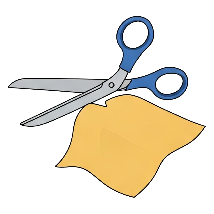 cut out แปลว่า ตัดออก