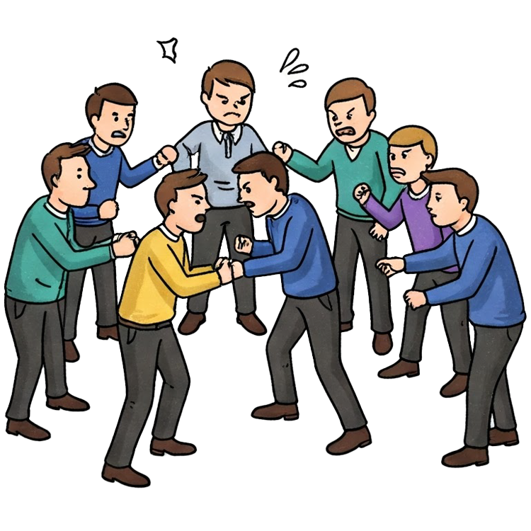 dissension แปลว่า ความขัดแย้งกัน