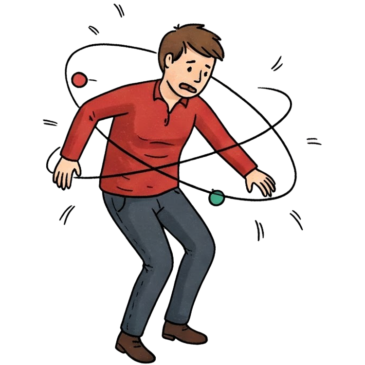 dizziness แปลว่า เวียนศีรษะ