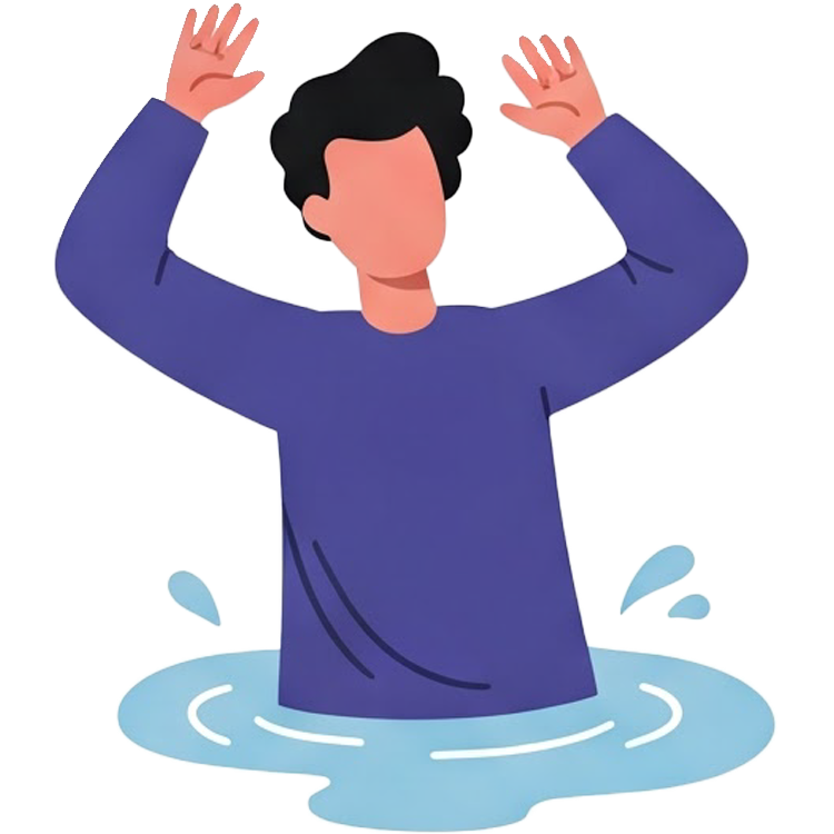 drown แปลว่า จมน้ำ