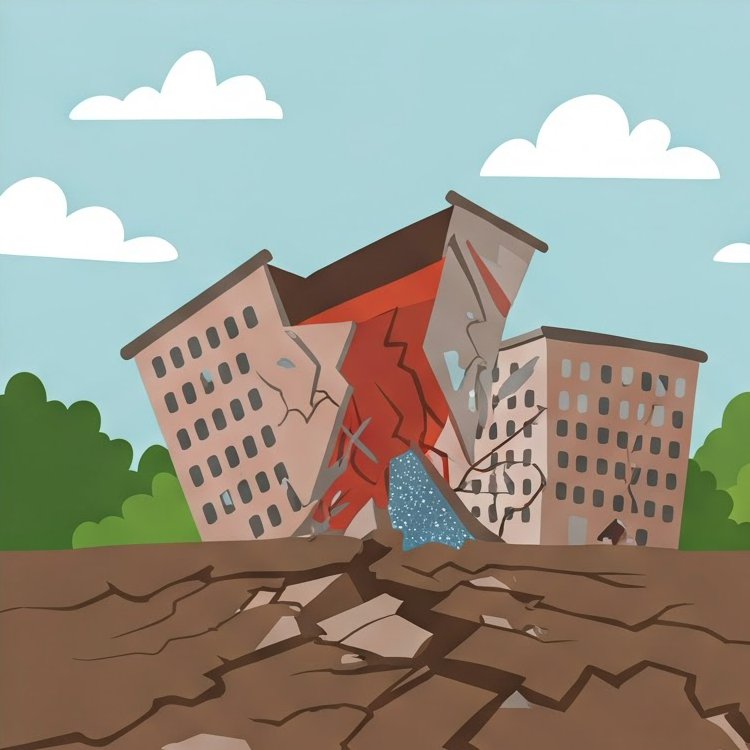 earthquake แปลว่า แผ่นดินไหว