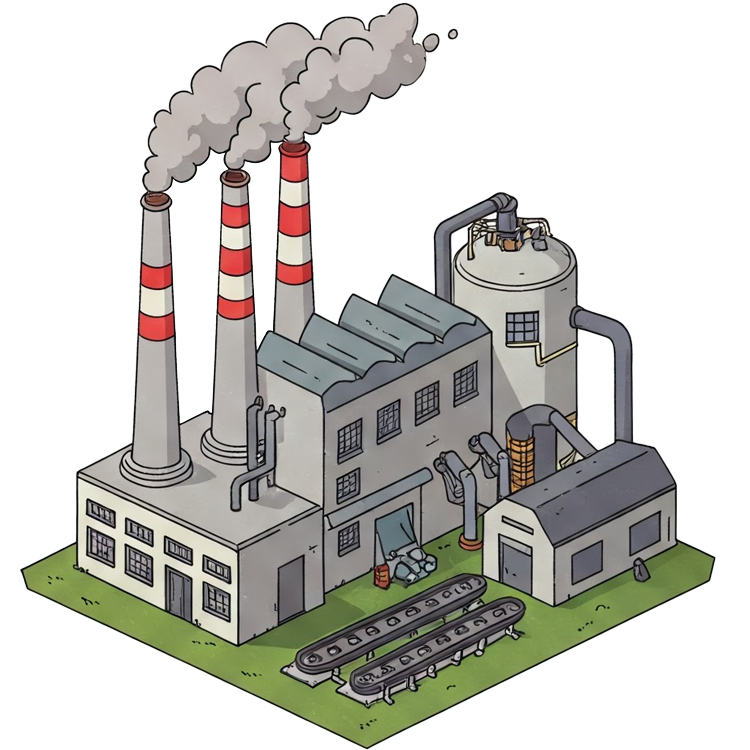 factory แปลว่า โรงงาน