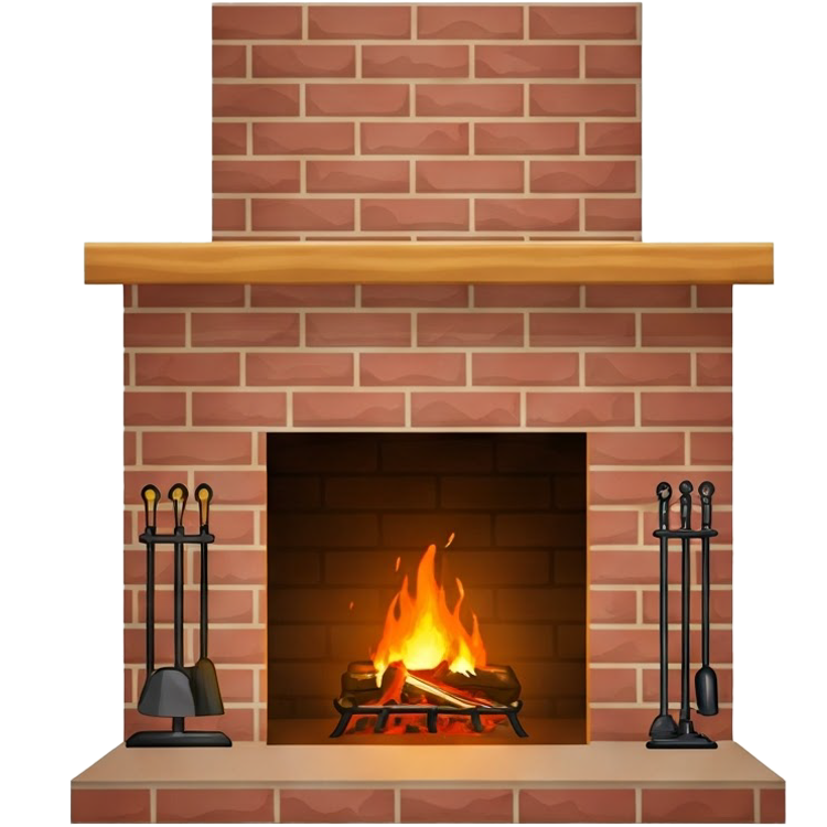 fireplace แปลว่า เตาผิง