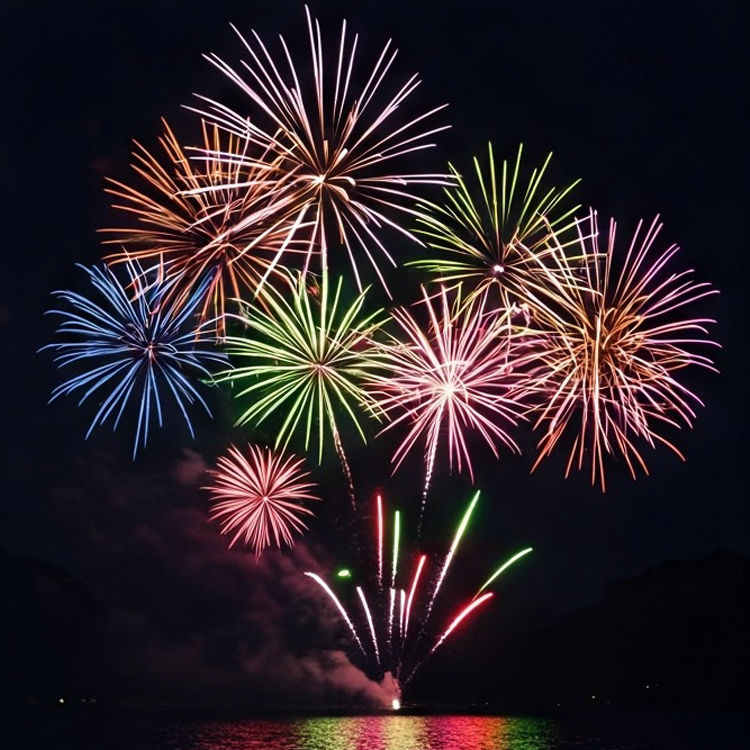 fireworks แปลว่า ดอกไม้ไฟ