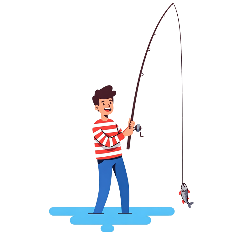 fish แปลว่า จับปลา, ตกปลา