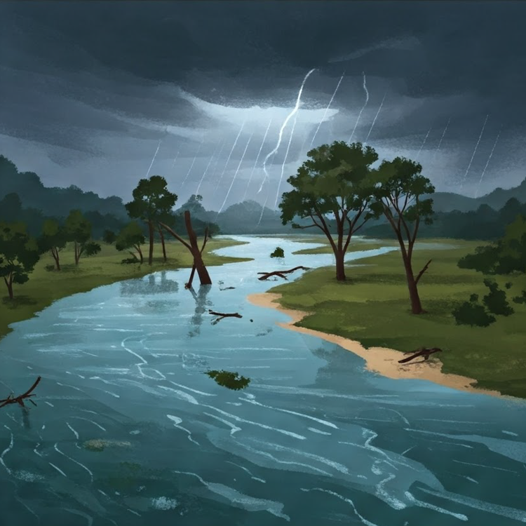 flood แปลว่า น้ำท่วม