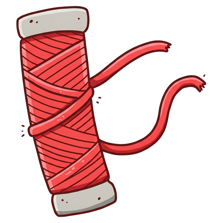 fray แปลว่า (เส้นด้าย) ลุ่ย