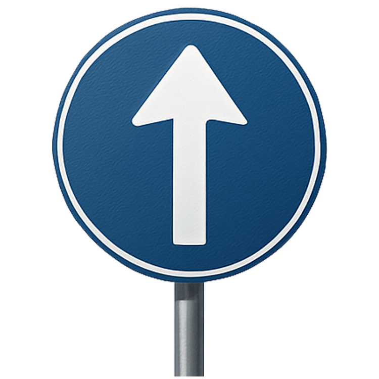 Go straight แปลว่า ตรงไป