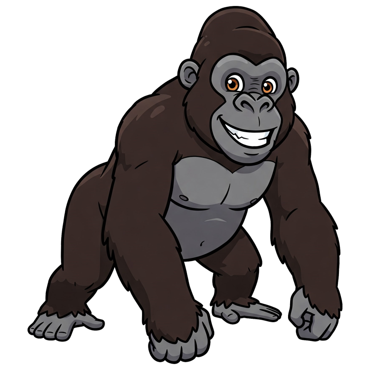 gorilla แปลว่า ลิงกอริลลา