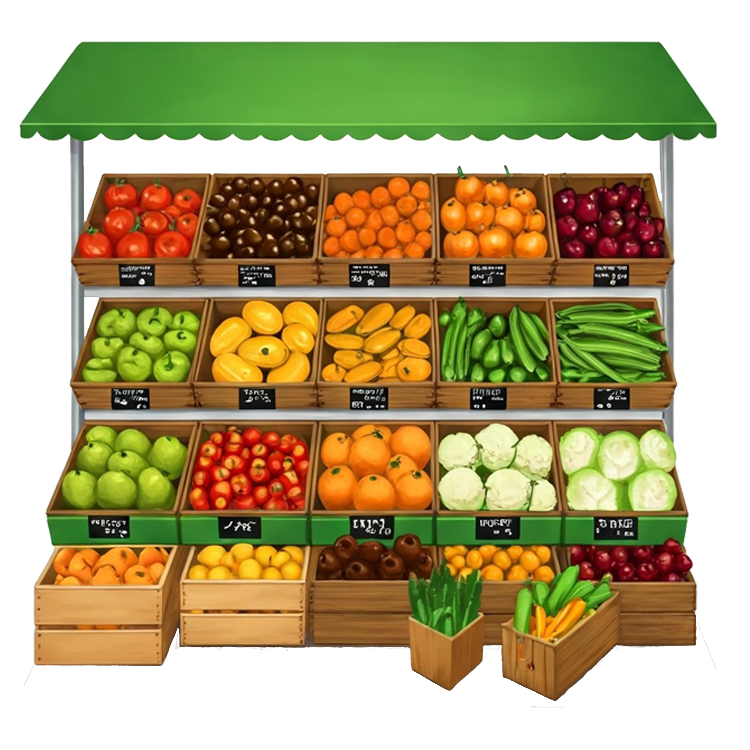 greengrocery แปลว่า ร้านขายผักผลไม้สด