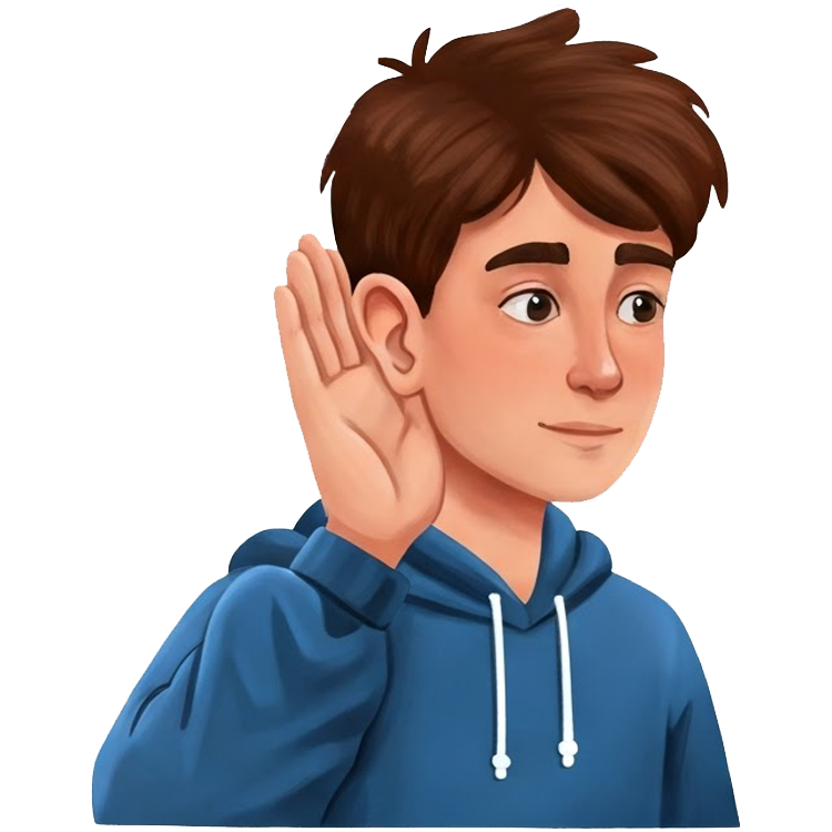 hear แปลว่า ได้ยิน