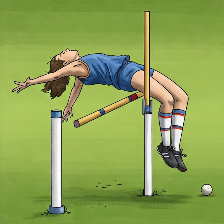 high jump แปลว่า กีฬากระโดดสูงข้ามคาน