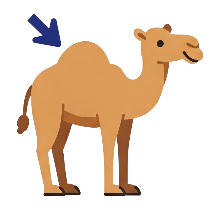 hump แปลว่า โหนกอูฐ