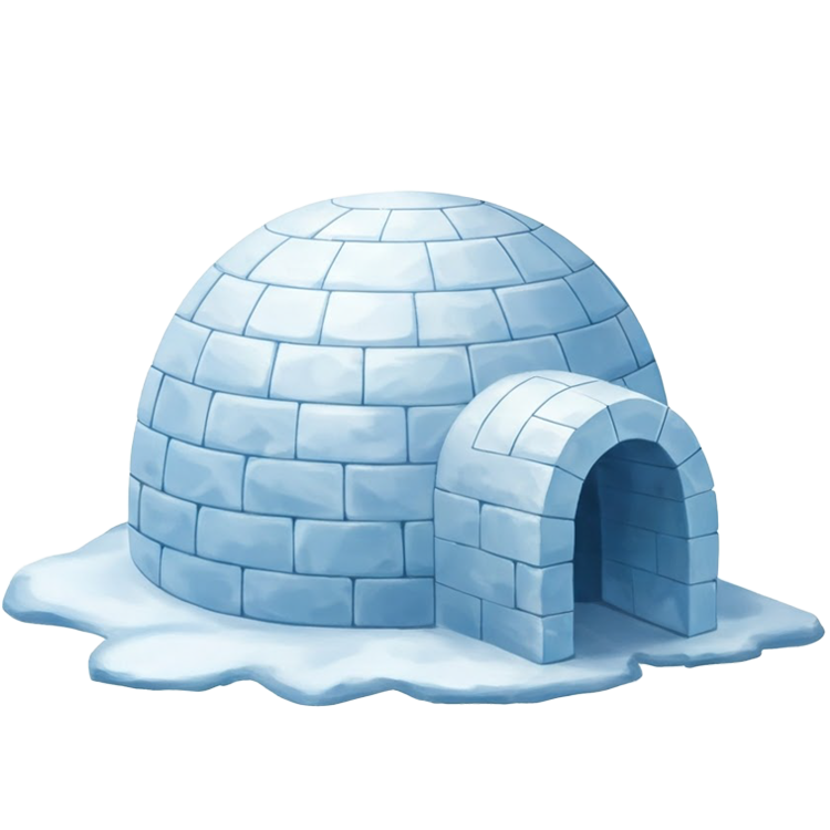 igloo แปลว่า กระท่อมน้ำแข็งของชาวเอสกิโม