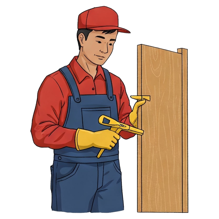 joiner แปลว่า ช่างไม้ทำกรอบประตูหรือหน้าต่าง