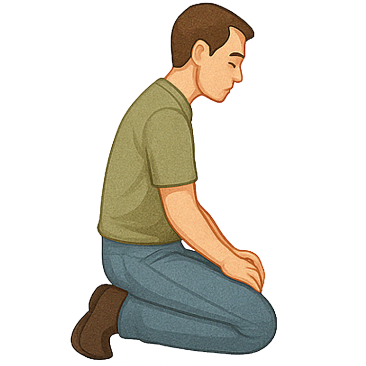 kneel แปลว่า คุกเข่า