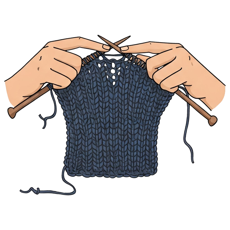 knit แปลว่า ถัก