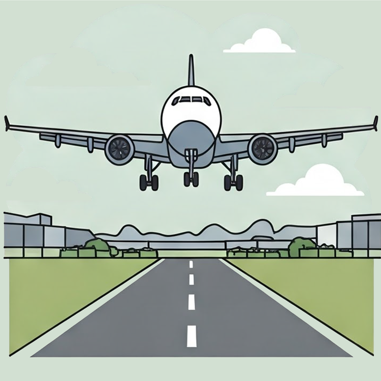 land แปลว่า นำลงจอด (เครื่องบิน)