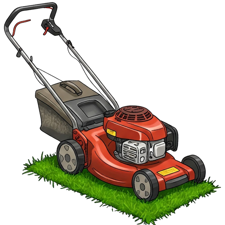 lawn mower แปลว่า เครื่องตัดหญ้า