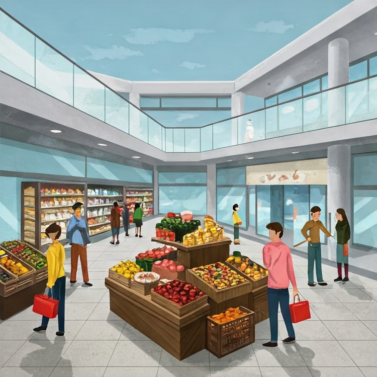 mall แปลว่า ห้างสรรพสินค้า